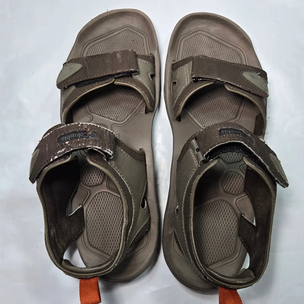 Columbia Techlite Mens Hiking Beach Sandals Gray Size 10 Outdoor